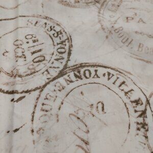 Tim Holtz Cotton Fabric - Postage Stamped